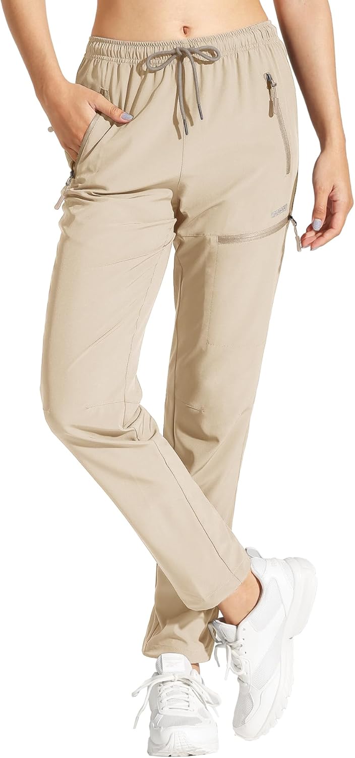 MOCOLY Women's Quick Dry Cargo Hiking Pants UPF 50+