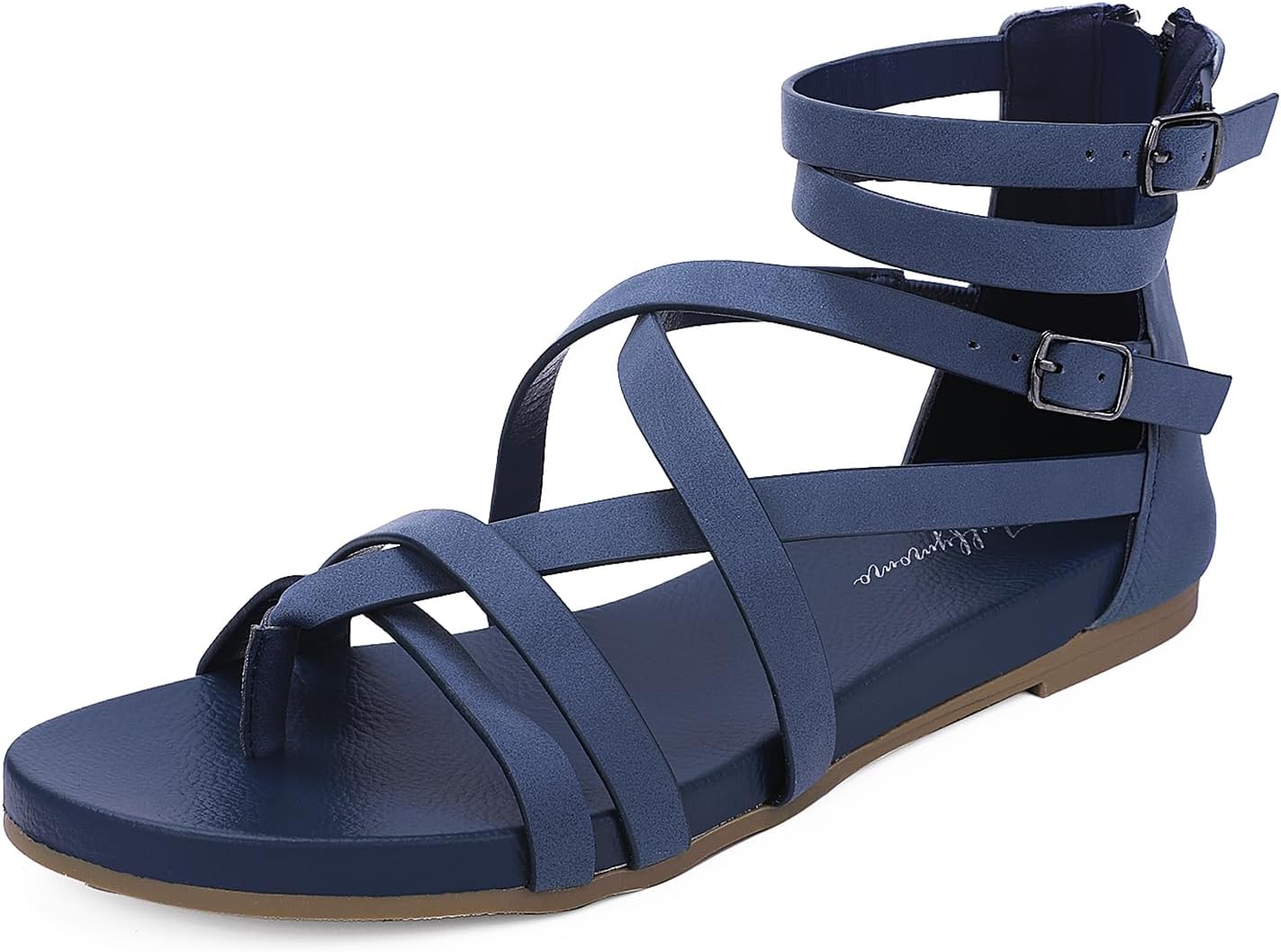 Luffymomo Women's Gladiator Strap Sandals for Summer Comfort