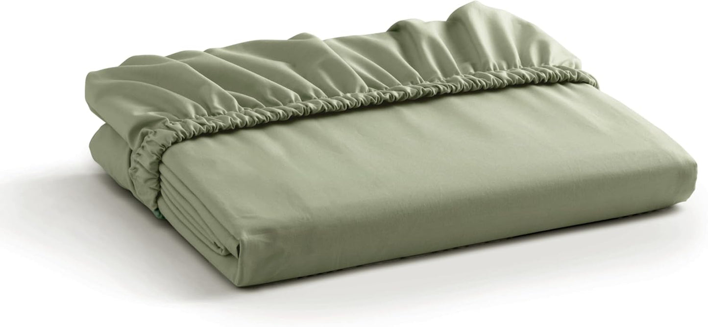 100% Cotton Percale Weave King Fitted Sheet for Cozy Sleep