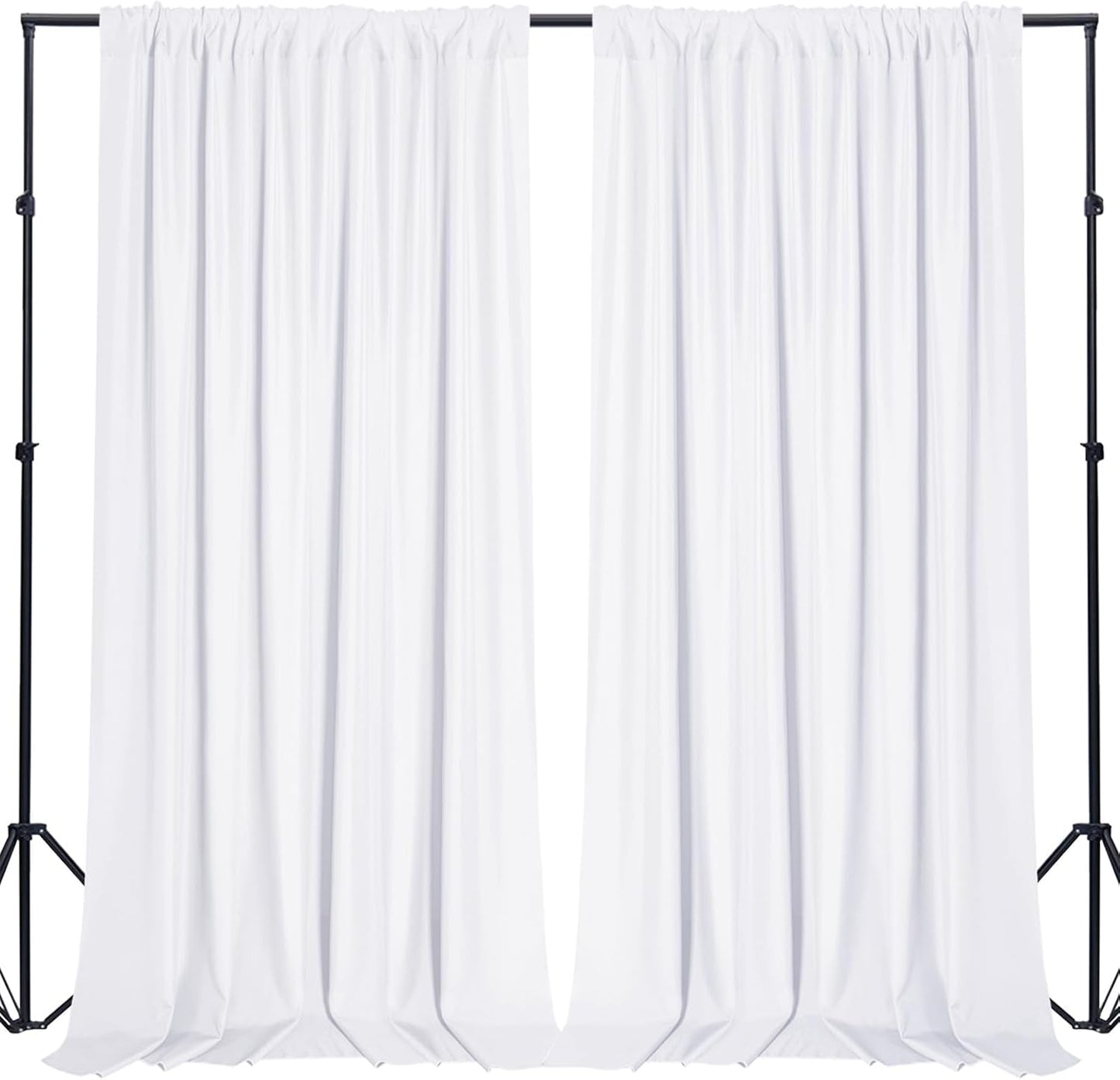 White Polyester Backdrop Set - Perfect for Stunning Photos!