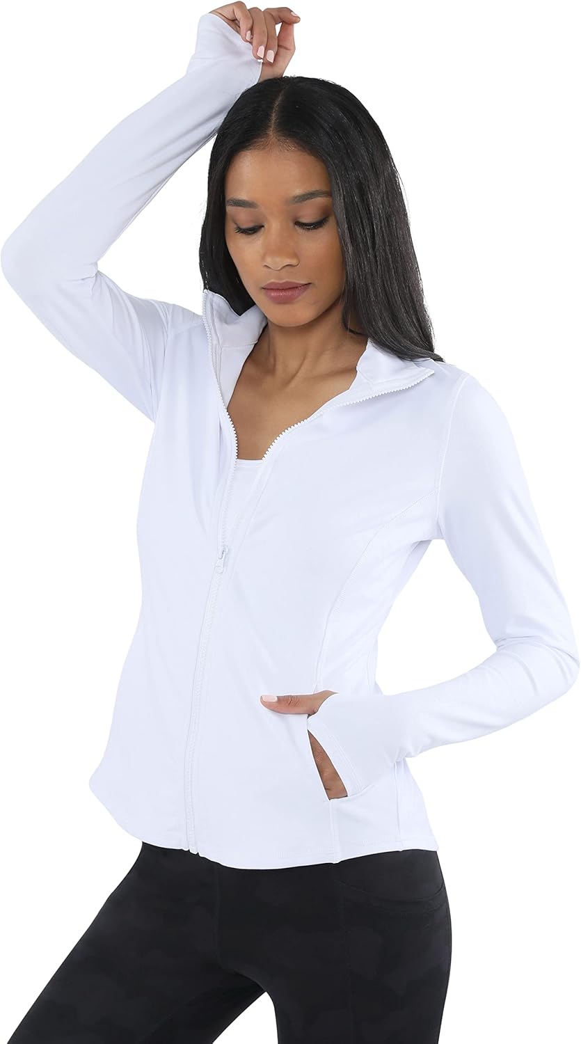 90 Degree By Reflex Full Zip Running Track Jacket for Women