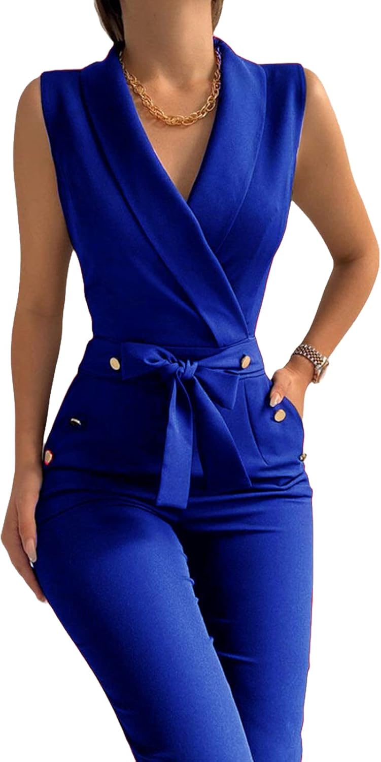 Elegant Women's Jumpsuits with Pockets for Business and Casual Wear