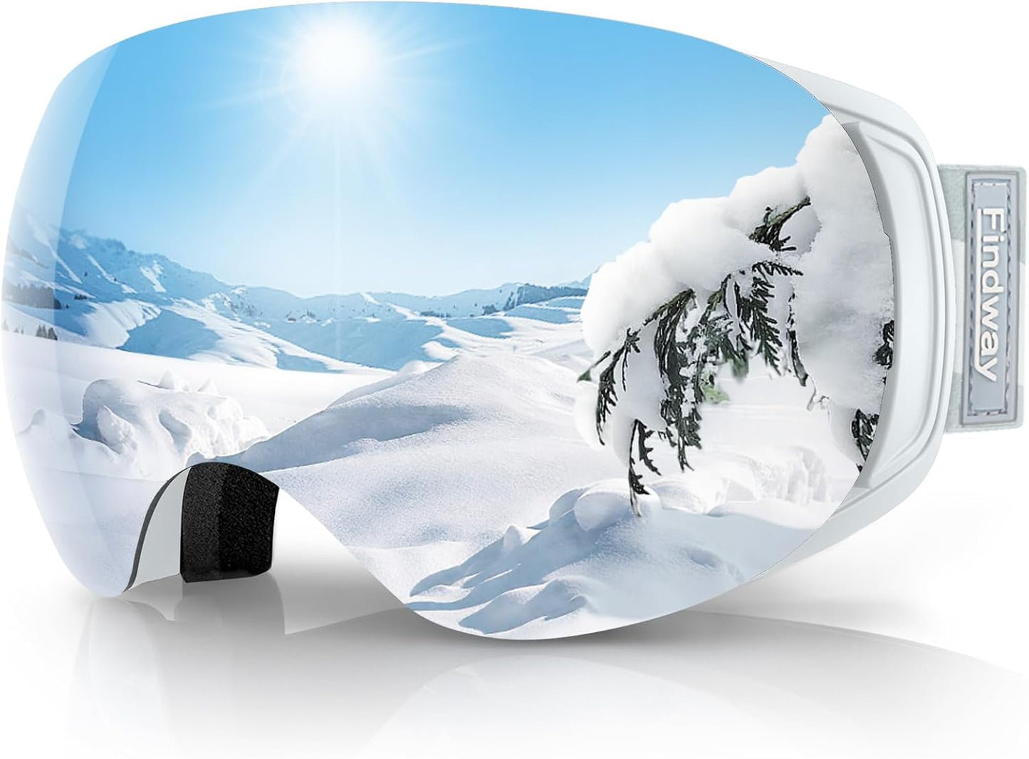 findway Ski Goggles OTG for Adults with Interchangeable Lenses