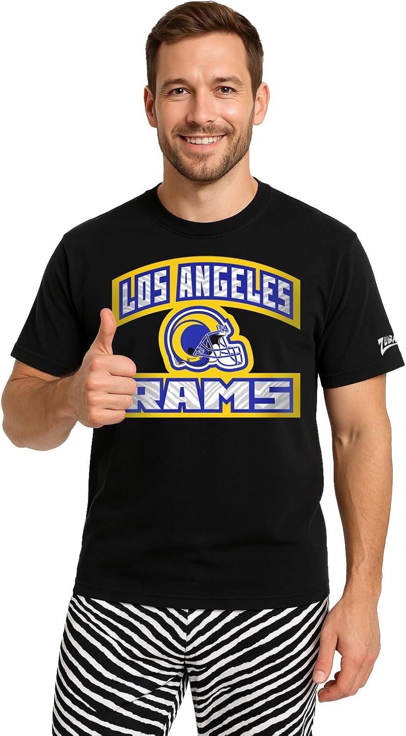 Zubaz NFL Teams Men's Short Sleeve Graphic T-Shirt for Fans
