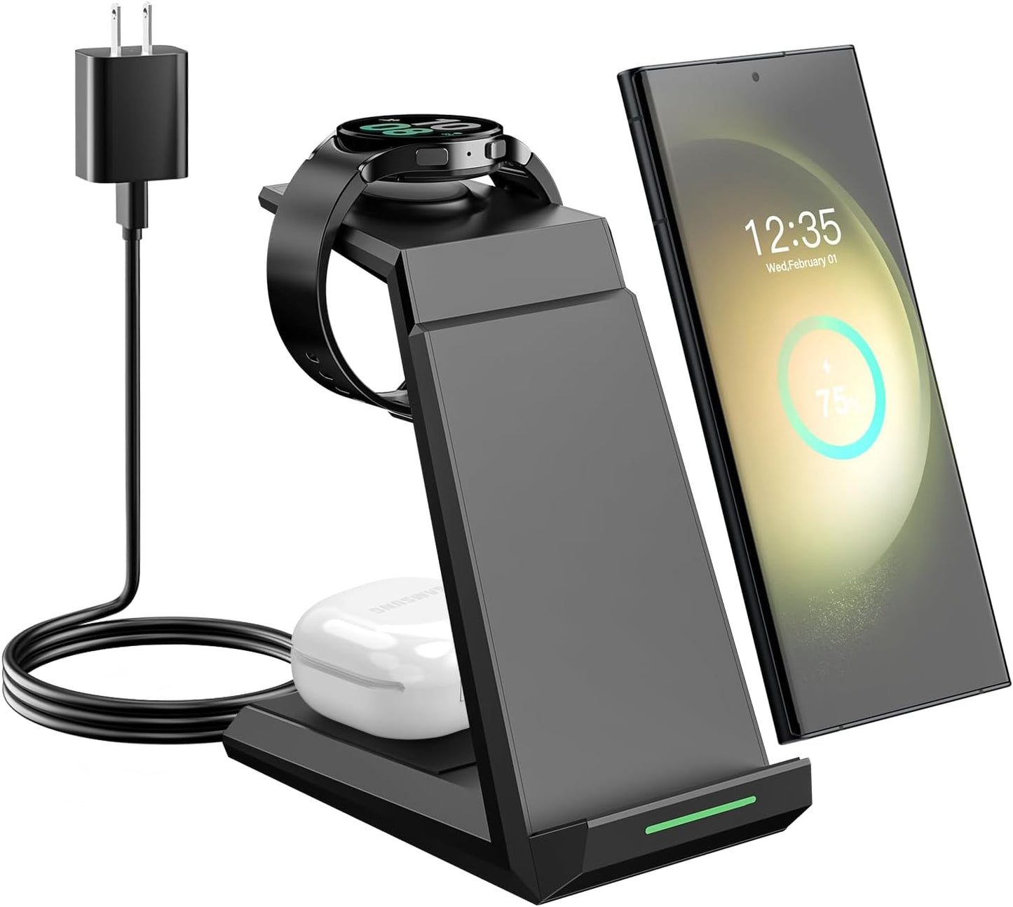 Fast Multi-Device Charger for Samsung - NANAMI 3-in-1 Stand