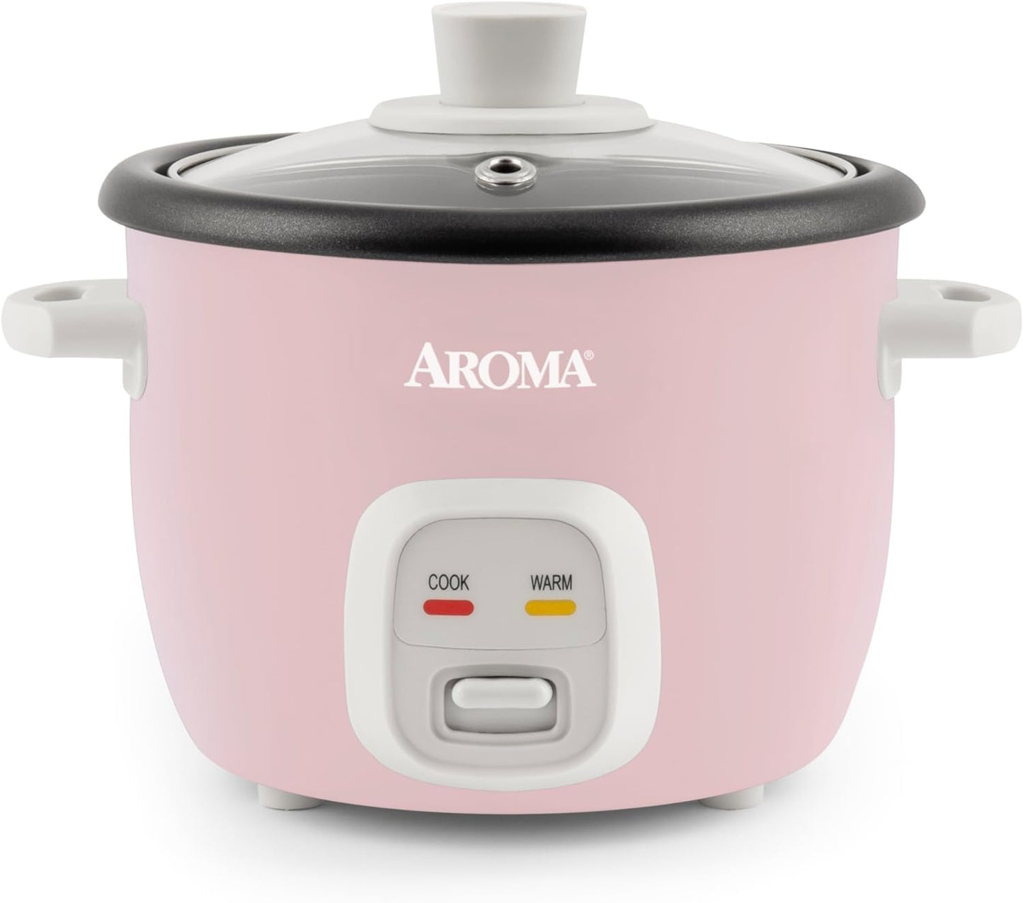 Effortlessly Cook 4 Cups of Rice | AROMA Pink Rice Cooker