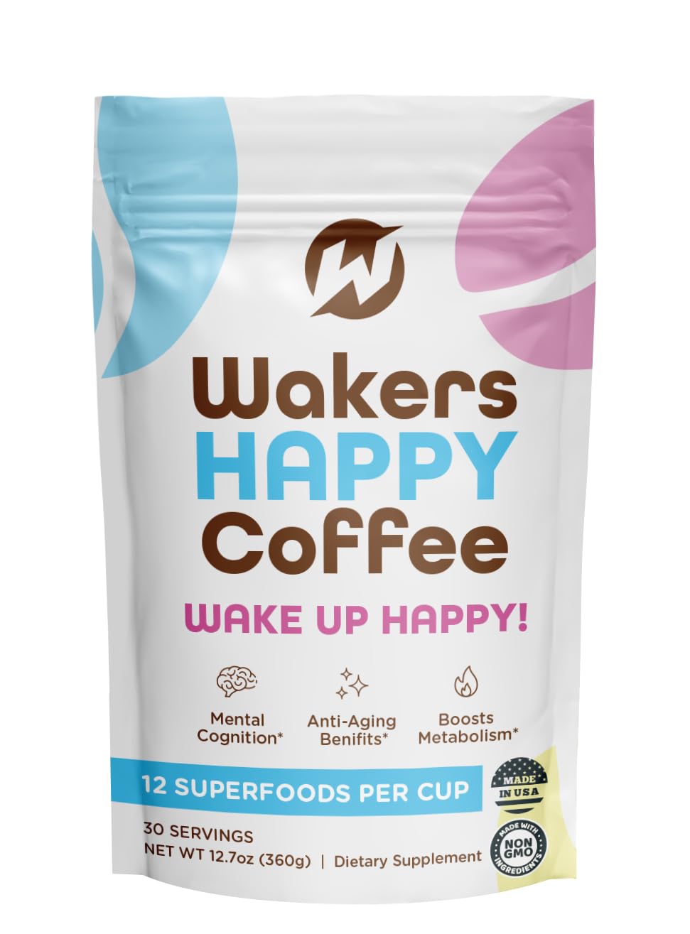 Wakers HAPPY Coffee: Energizing Instant Coffee for Wellness