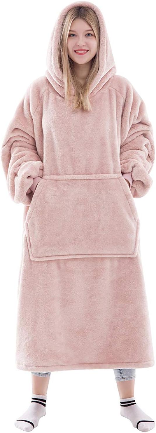 Ultimate Cozy Blanket Hoodie - Pink