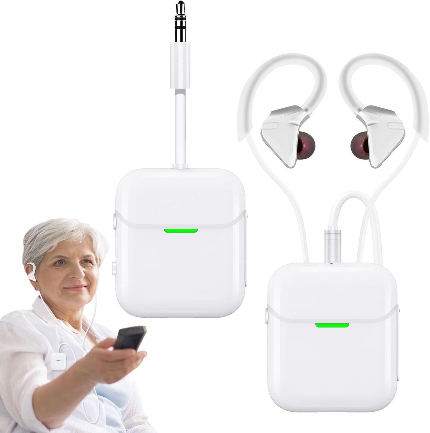 Wireless Headset for TV with Bluetooth Transmitter & Receiver