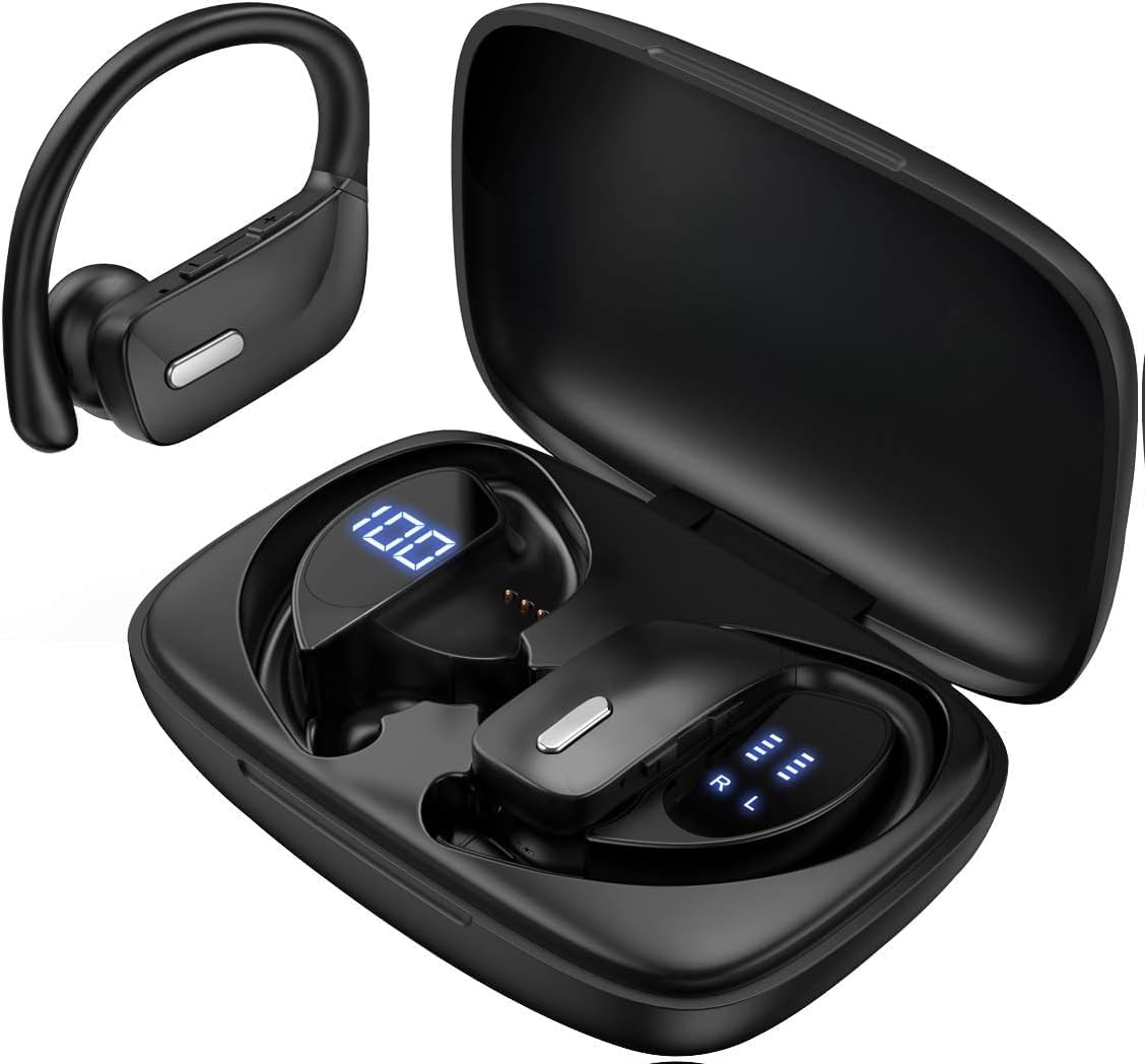 SUNOL T16 Wireless Earbuds | 48hrs Battery Life | LED Display | Workout Ready