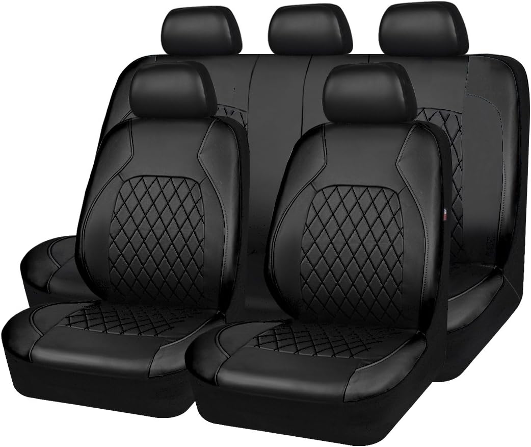 Breathable Deluxe Leather Car Seat Covers - Universal Fit