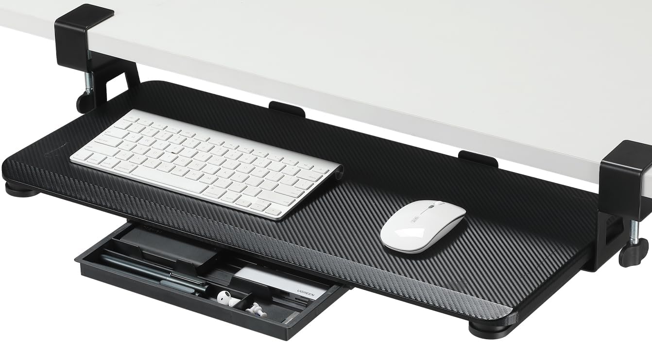 Spacious Ergonomic Keyboard Tray for Home & Office