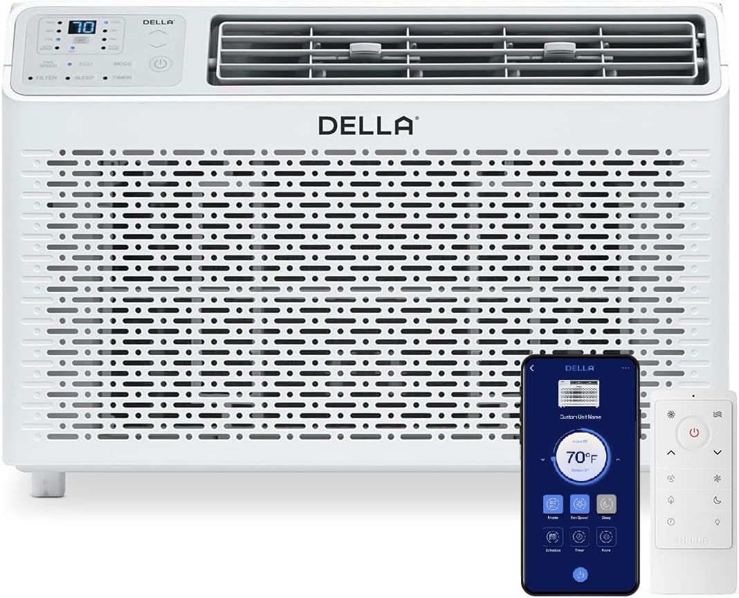 DELLA 12000 BTU Smart Inverter Air Conditioner for Large Rooms