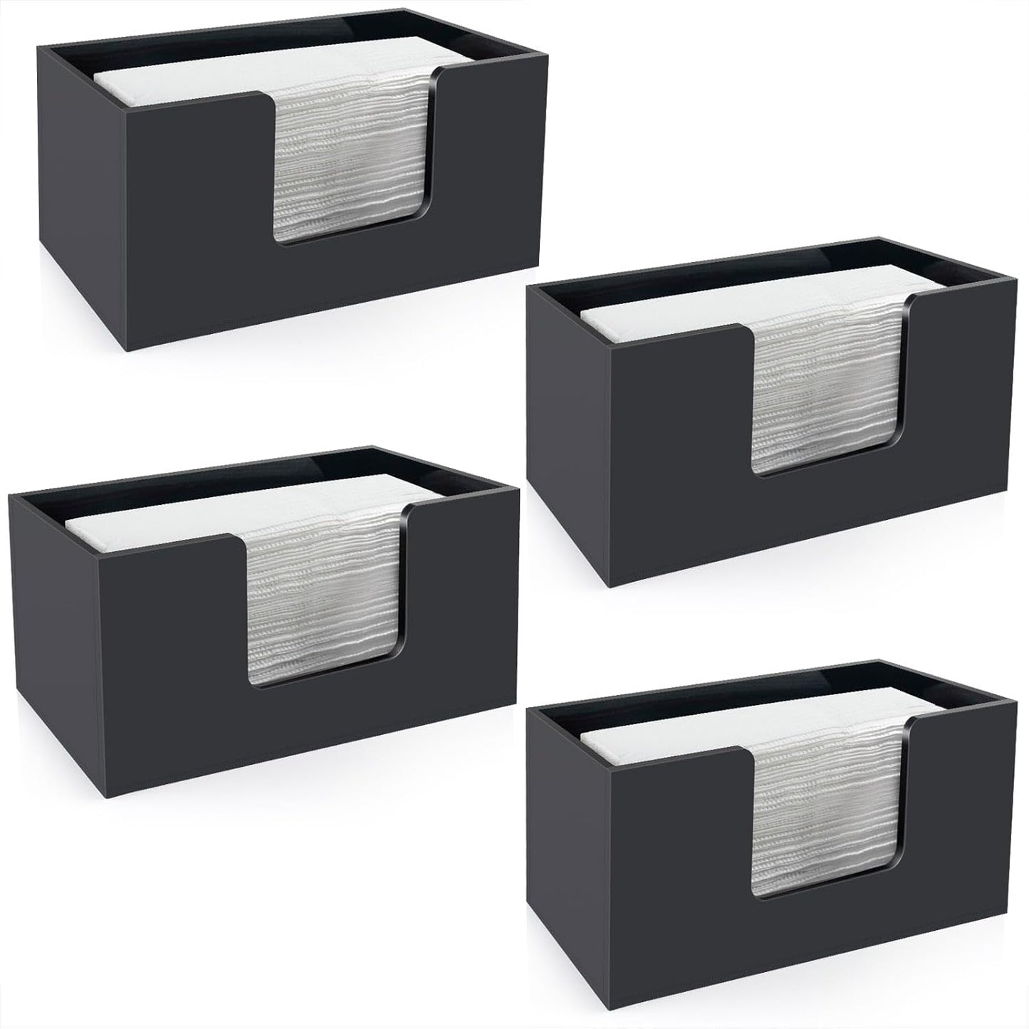 Durable Acrylic Paper Towel Holder for Kitchen and Bathroom Use