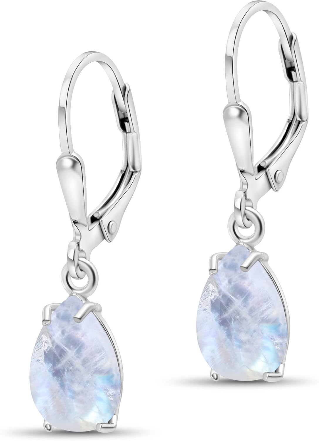 925 Sterling Silver Gemstone Earrings - June Birthstone Style