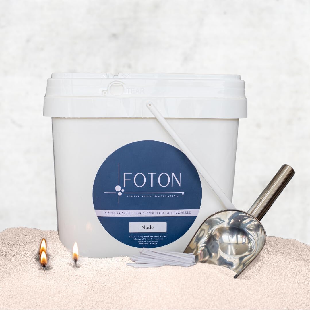 Foton Pearled Colored Candle 9lb Bucket - Natural Non Toxic Sand