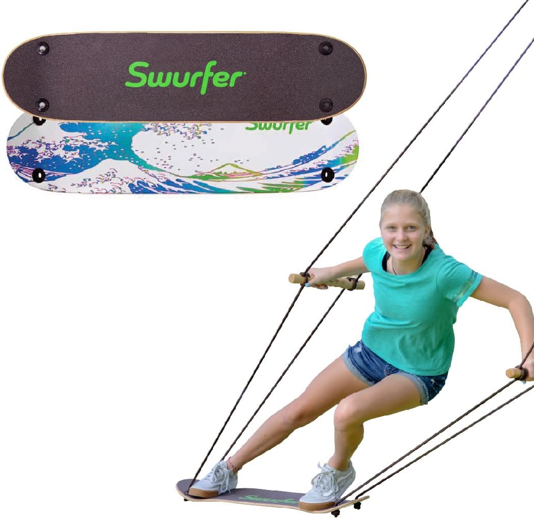 Swurfer TreeSkate Skateboard Swing for Outdoor Fun and Fitness