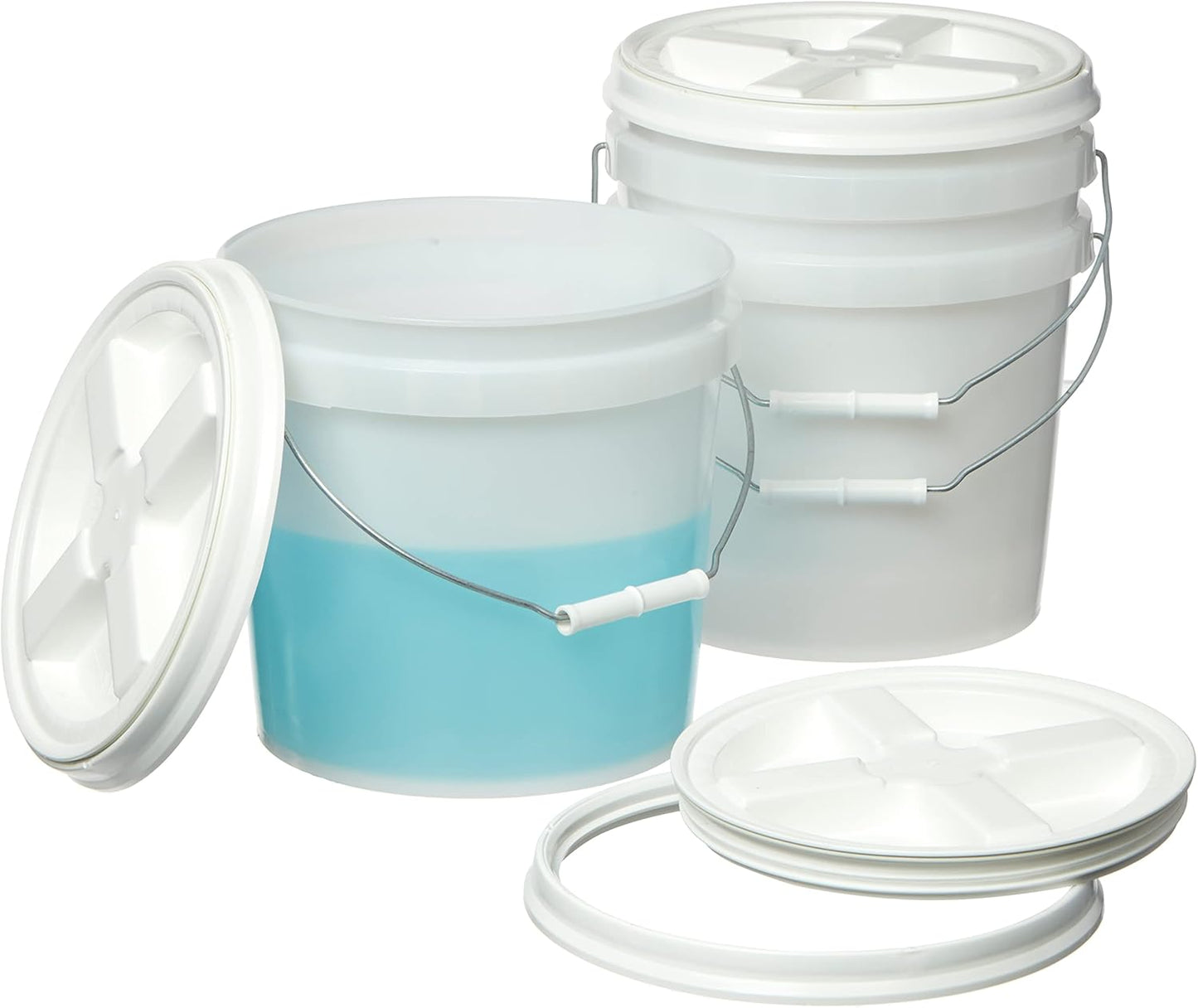 2 Gallon Food Grade Buckets with Airtight Gamma Seal Lid