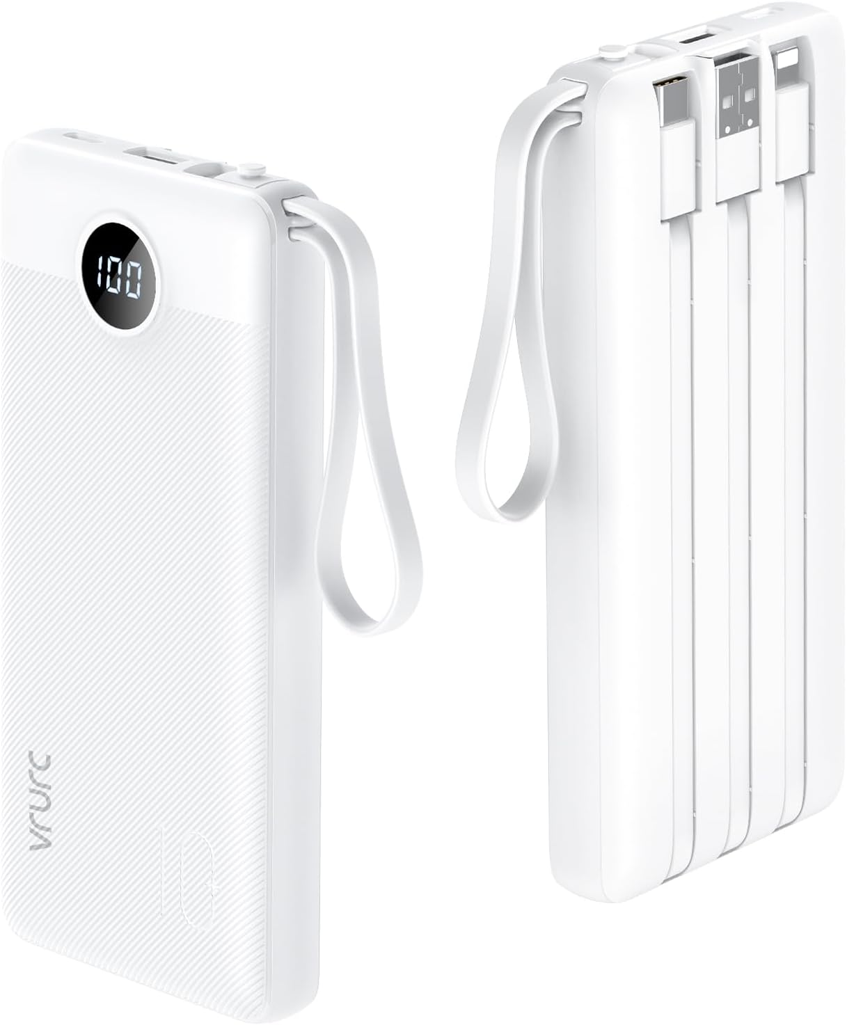 VRURC 10000mAh Slim Power Bank with 5 Outputs
