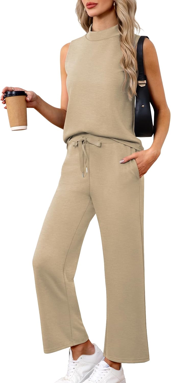 Casly Lamiit Women's Summer 2 Piece Outfits for Comfort