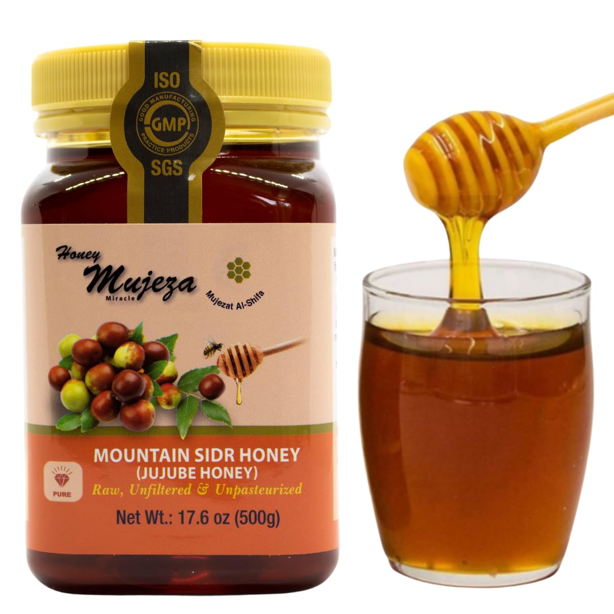 Authentic Mountain Sidr Honey - Pure, Natural, and Delicious