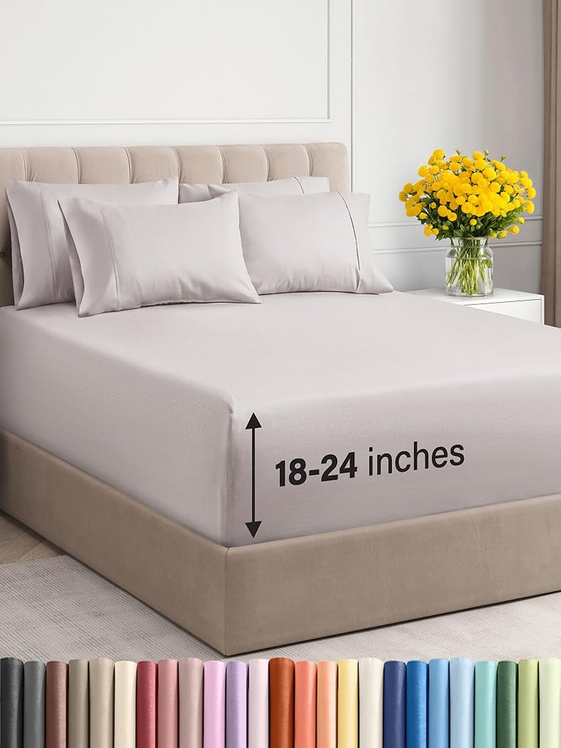 Extra Deep King Sheet Set for Ultimate Comfort and Fit