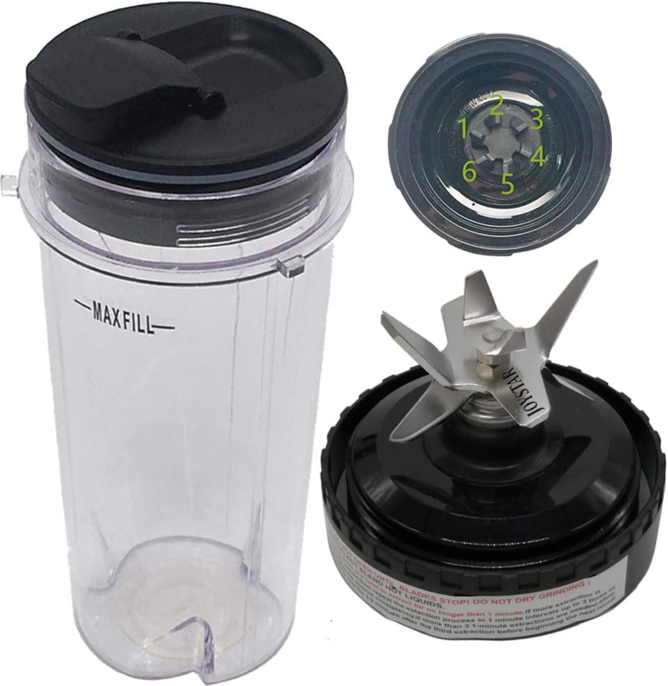 16oz Cup with Spout Seal Lid for Nutri Ninja Blender BL200 - Enhance Your Blending Experience!