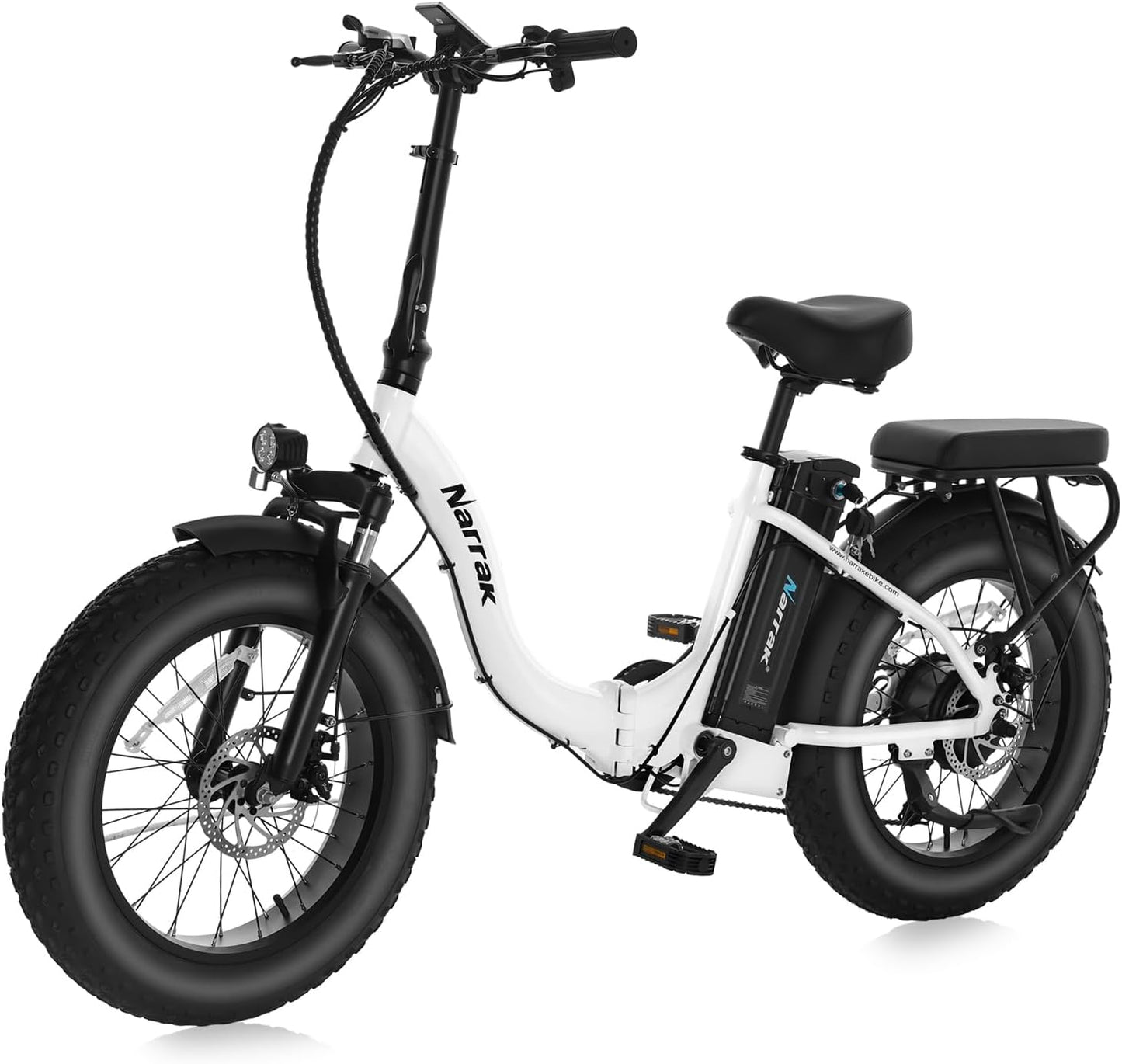 Fat Tire Folding Electric Bike with 48V Battery & 1100W Motor