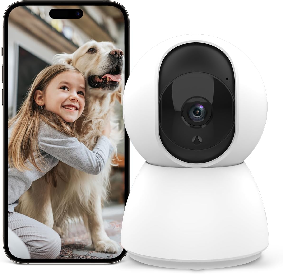 Smart 4MP Pan-Tilt Camera - Pet Watch