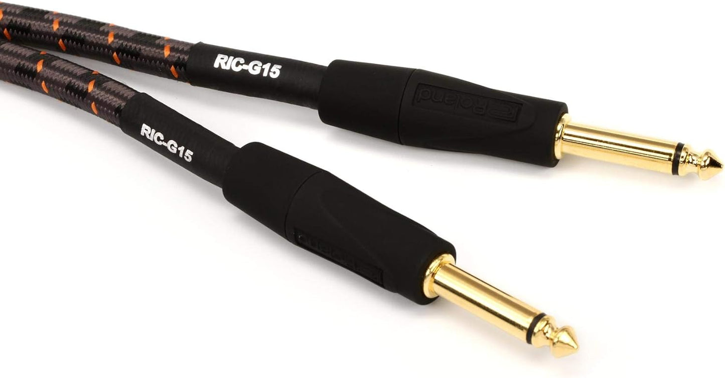 Roland Gold Series Instrument Cable with 1/4 Inch Connectors