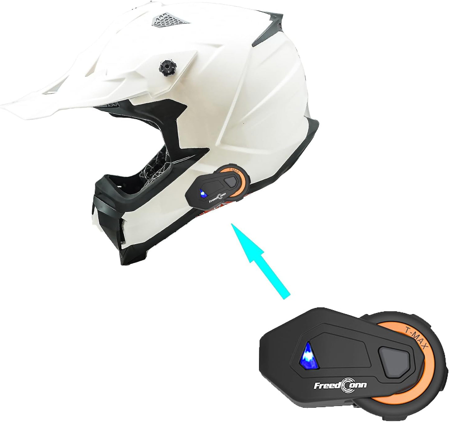 1Storm Adult Motocross Helmet with Bluetooth Headset for Riders