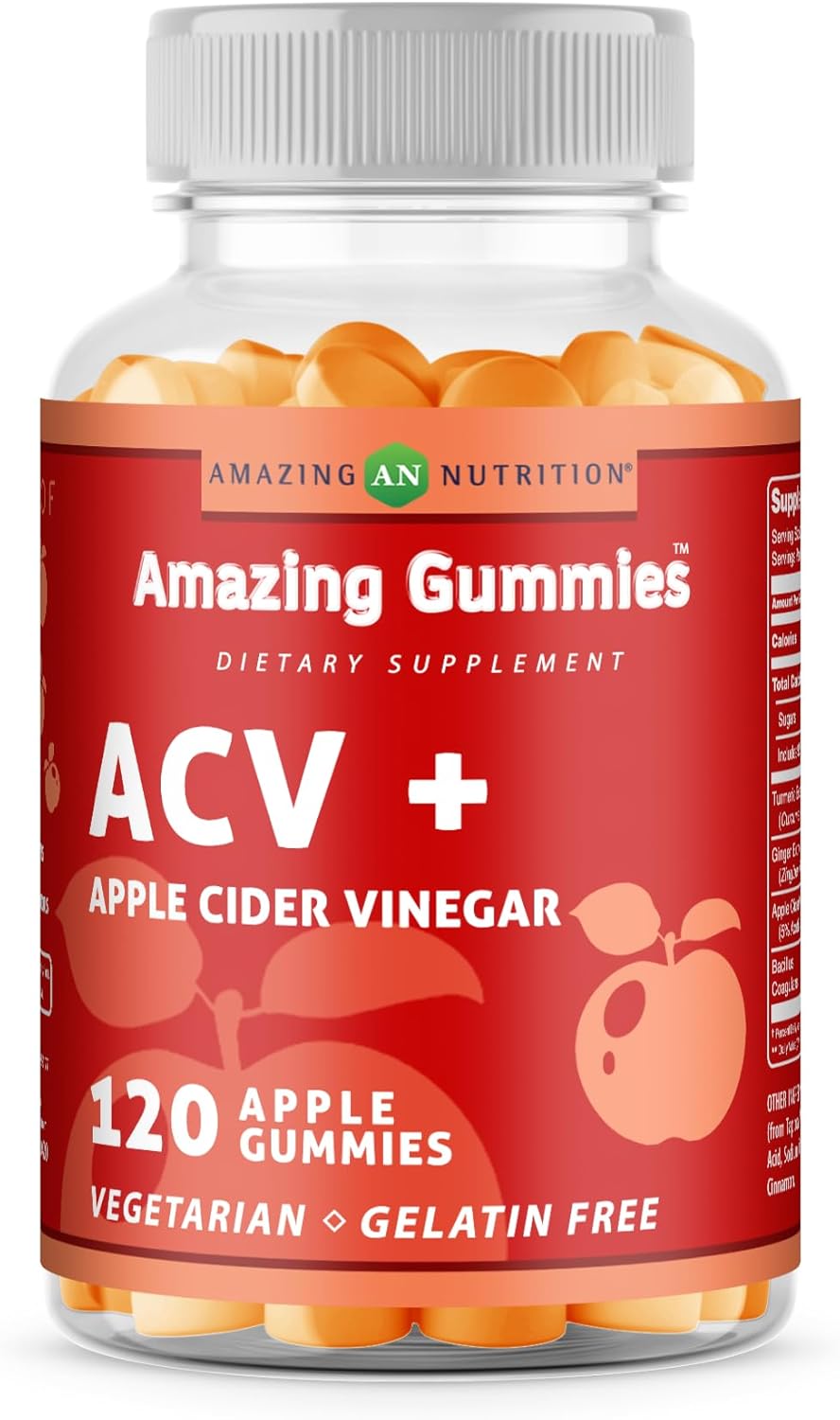 Apple Cider Vinegar Gummies | Immune Support | Delicious Apple Flavor