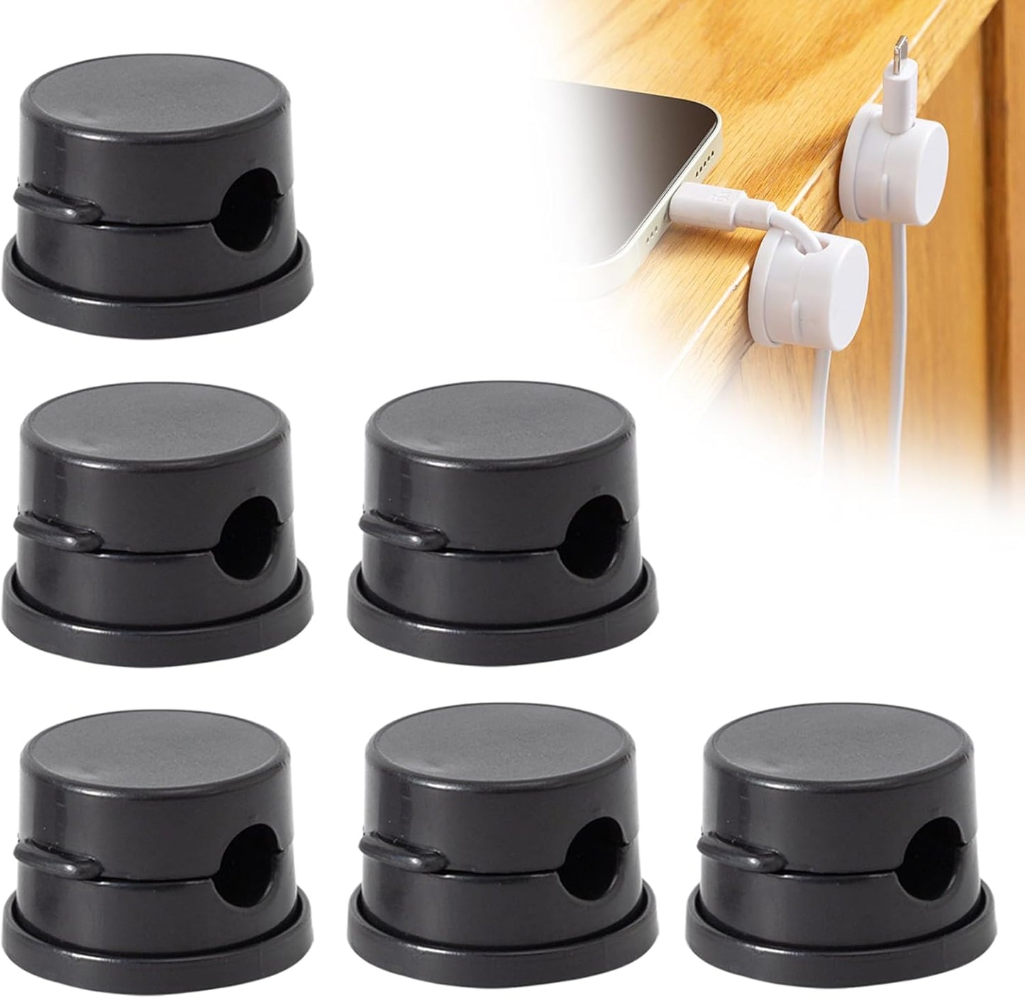 HILOST Magnetic Cord Holder Set - Tidy Wires Easily!