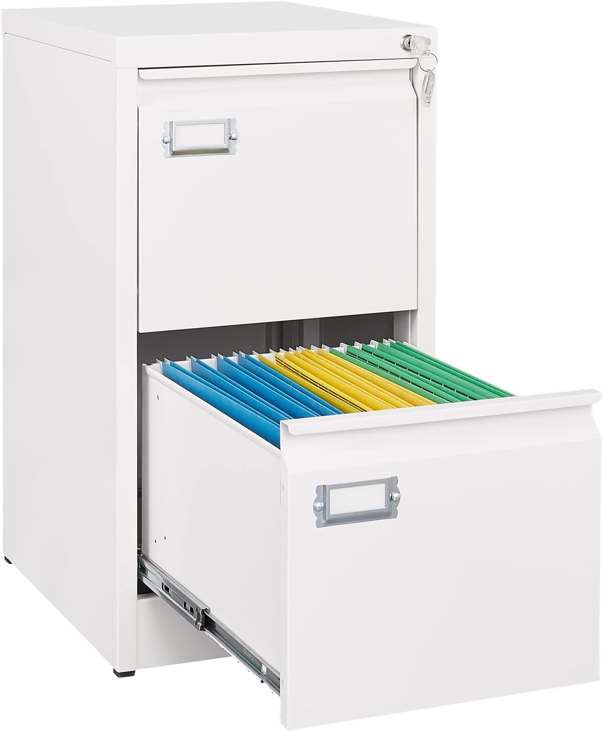 2 Drawer File Cabinet for Home Office Storage with Locking Feature