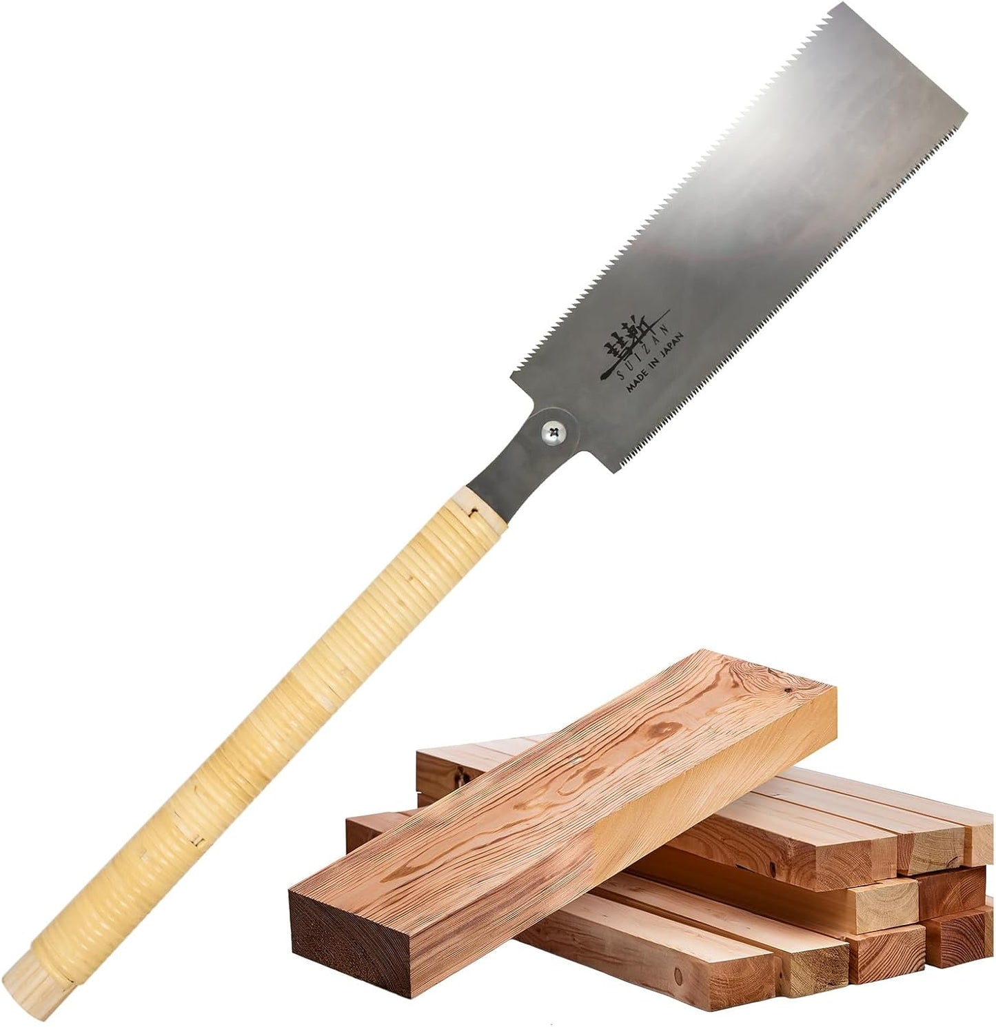 SUIZAN Ryoba Double Edge Saw 9.5in - Professional Japanese Tool