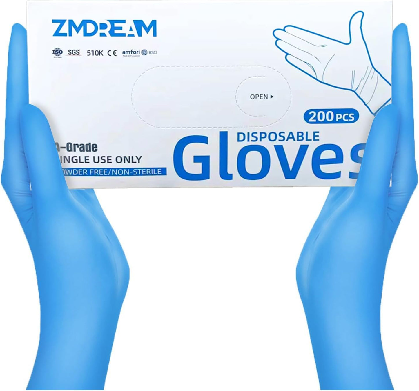 ZMDREAM Nitrile Gloves 2000 Counts for Exam and Food Service