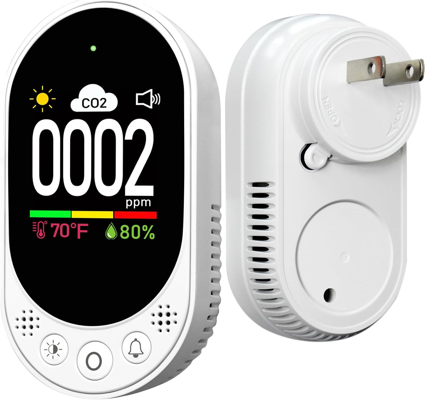 Upgraded CO2 Detector with Alarm and Manual Calibration Features