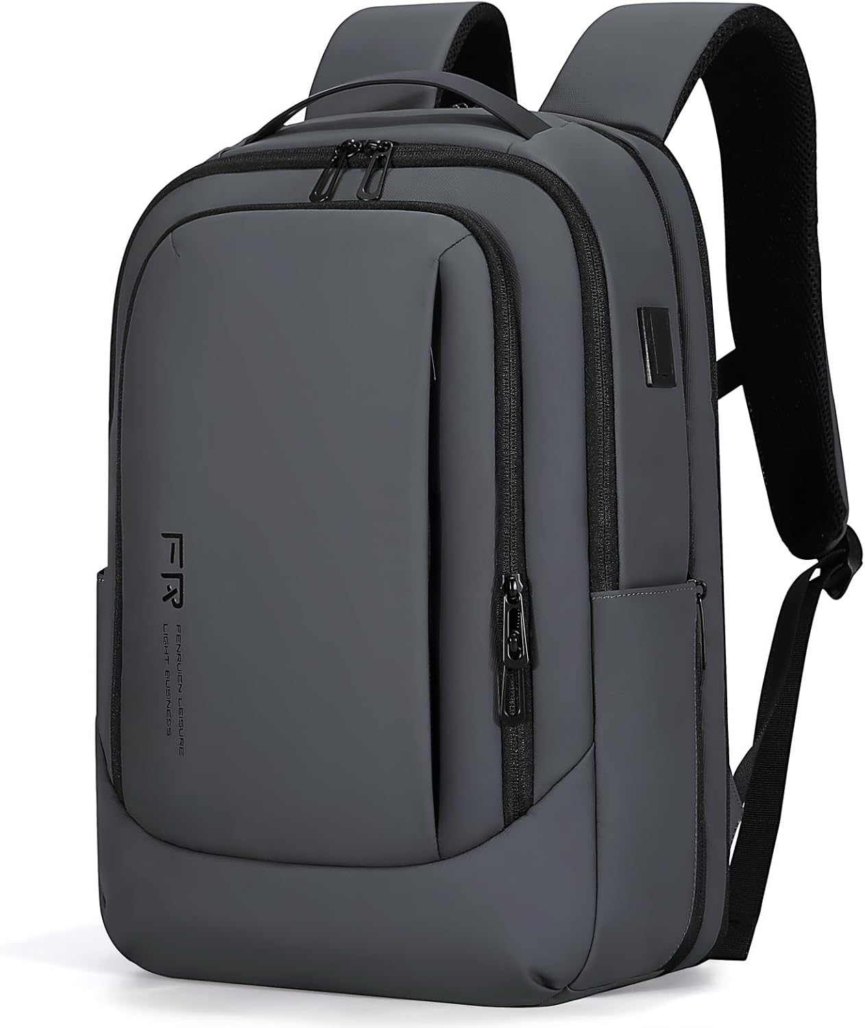 FENRUIEN Expandable Business Travel Backpack with USB Port