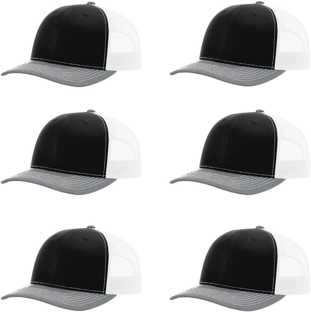 Richardson 112 Classic Six-Panel Adjustable Snapback Trucker Cap