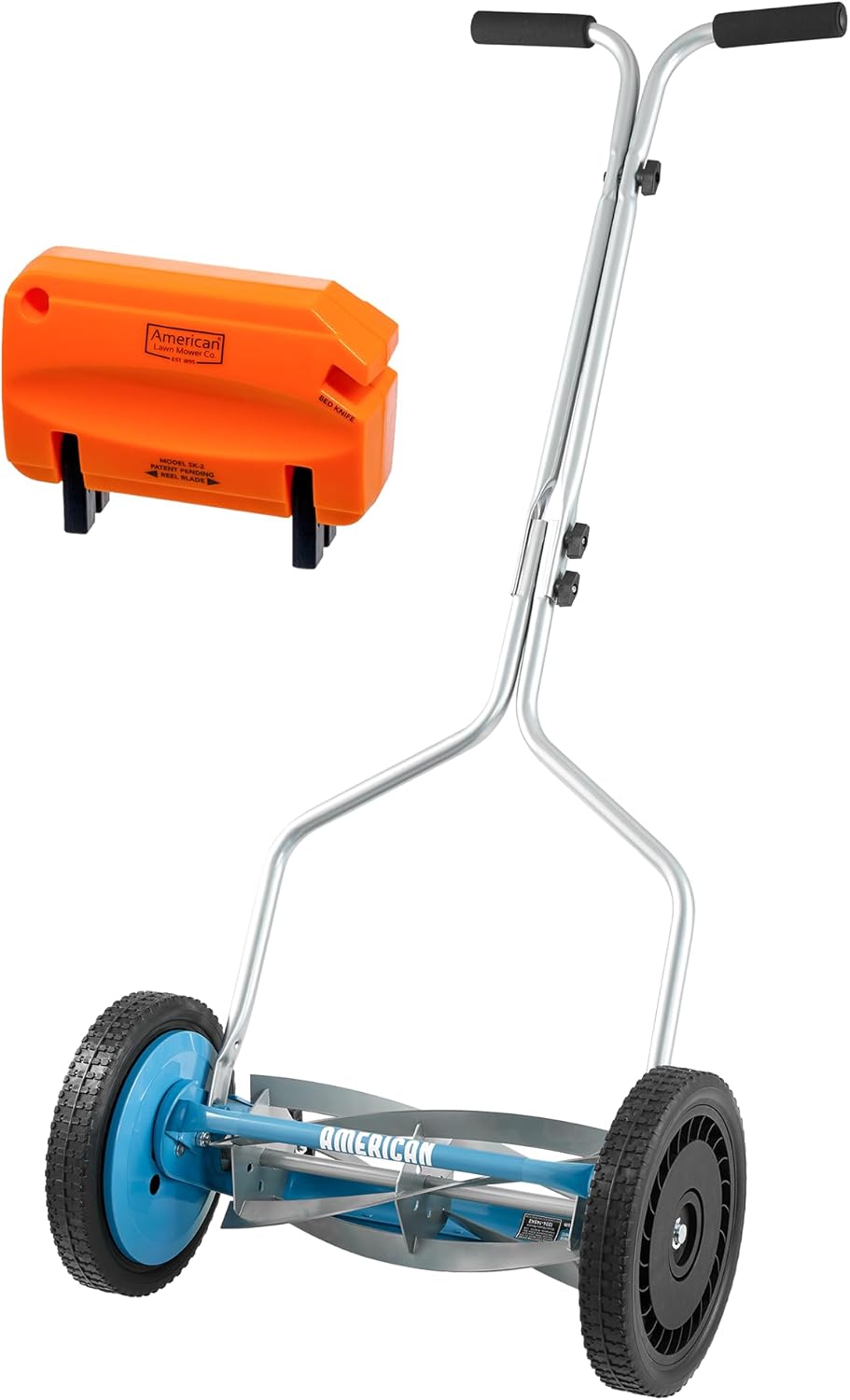 14-Inch Push Reel Lawn Mower with 5-Blade Cutting System