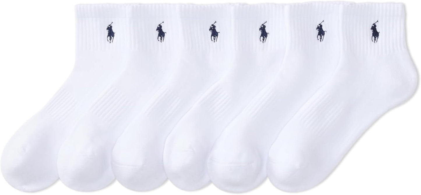 Polo Ralph Lauren Men's Athletic Performance Cotton Ankle Socks