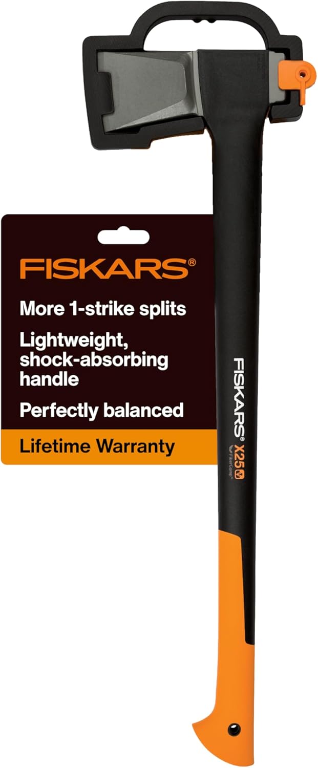 Fiskars X25 Splitting Axe for Efficient Firewood Splitting