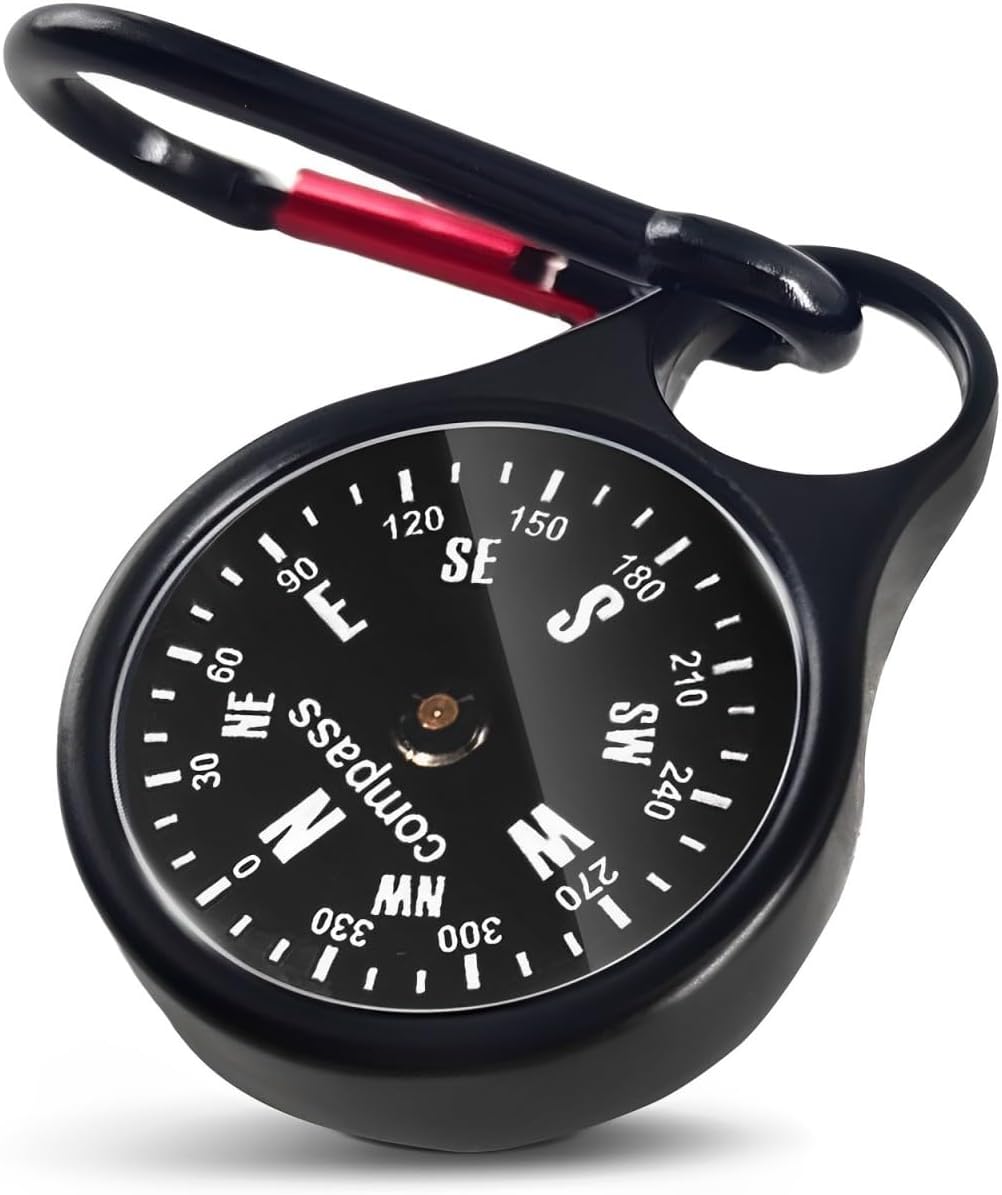 Waterproof Mini Compass Keychain by Cheimaxy