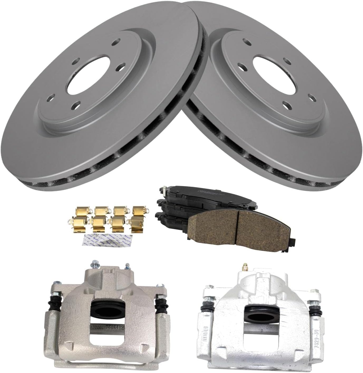TRQ Front Brake Pad & Rotor Kit for Chrysler & Dodge