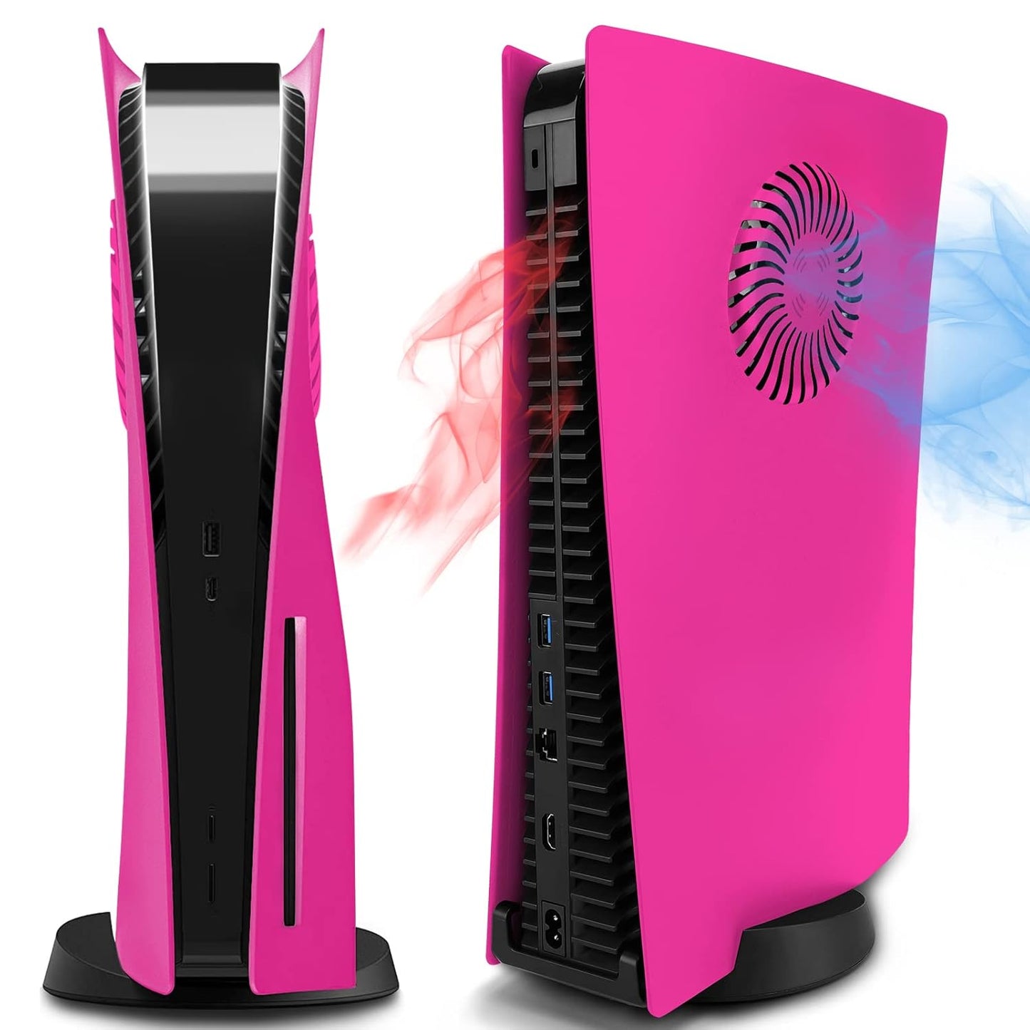 PS5 Pink Face Plates with Cooling Vents