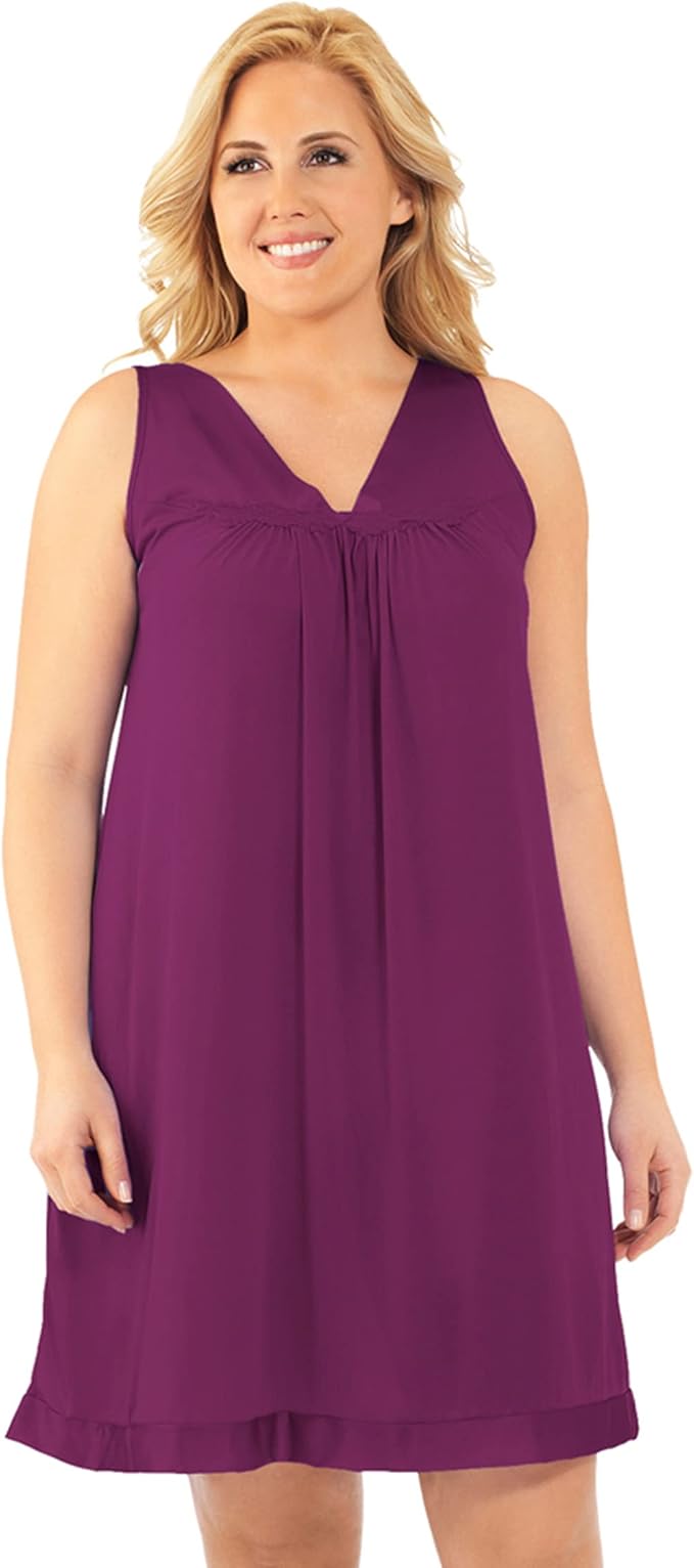 Exquisite Form 30107 Women's Sleeveless Short Nightgown Review