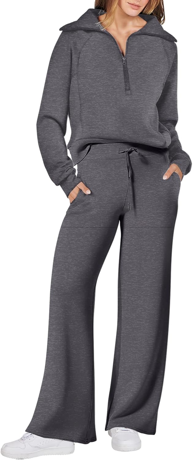 Stylish 2 Piece Outfits for Women - Fall Fashion Lounge Set