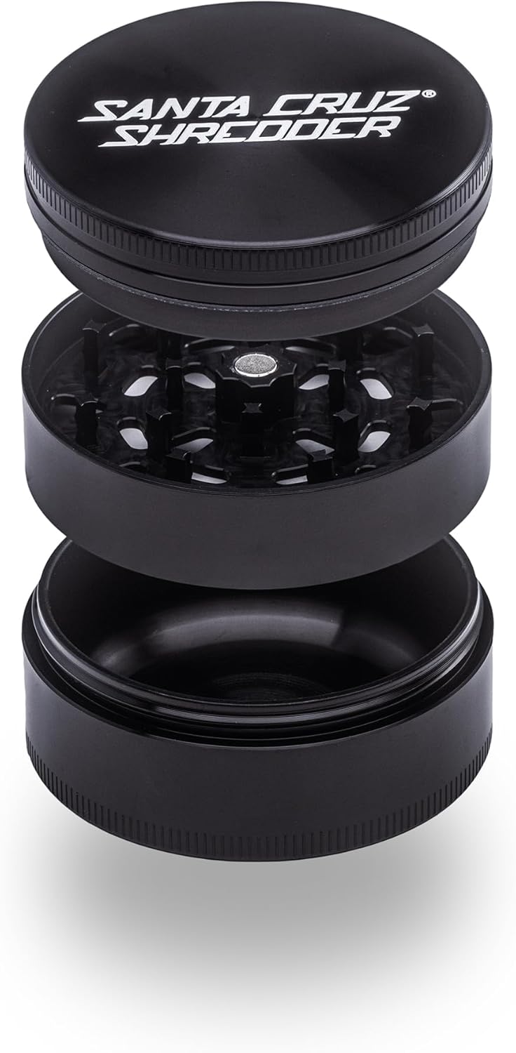 Santa Cruz Shredder Metal Herb Grinder for Stronger Grip 2.7in