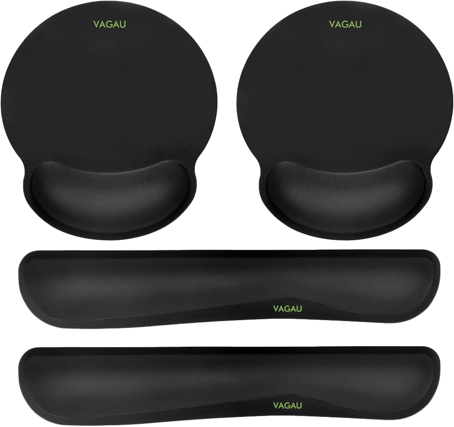 VAGAU Premium Memory Foam Wrist Rest Set - Pain Relief Duo