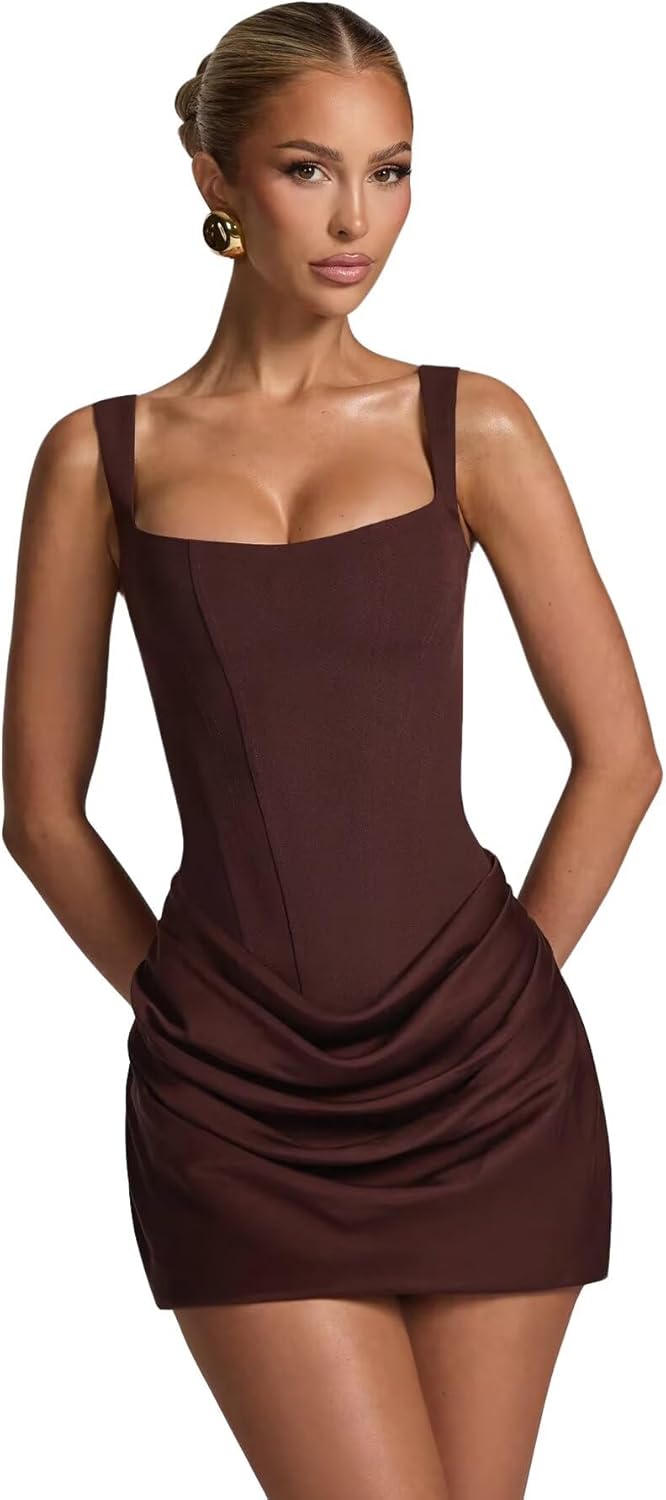Satin Homecoming Dresses 2025 Spaghetti Straps Corset Gown